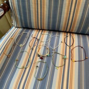 11 PuraVida bracelets with charms